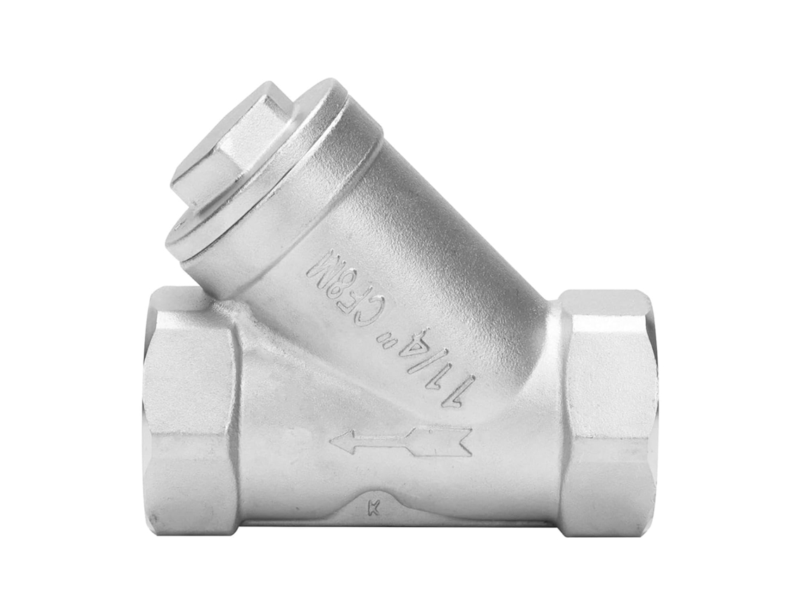 Filtro De Bomba Tipo Y Aço Inoxidável 304 1-1/4 Polegadas Dn32 Rosca Pt Para Água, Óleo E Gás