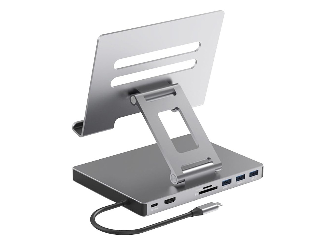 Suporte ELORY para estação de acoplamento usb c, laptop, em alumínio