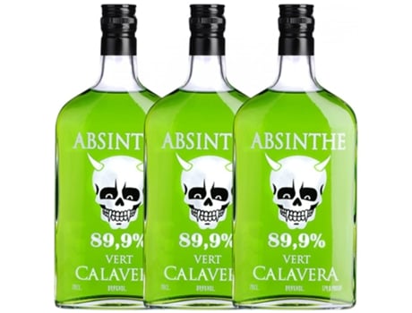 Absinto La Calavera Verde 70 cl (Caixa de 3 unidades)