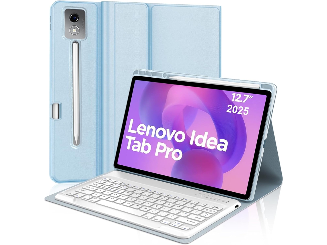 Capa com Teclado ZRUXE para Lenovo Idea Tab Pro 12.7'' com porta caneta e capa protetora | ZRUXE