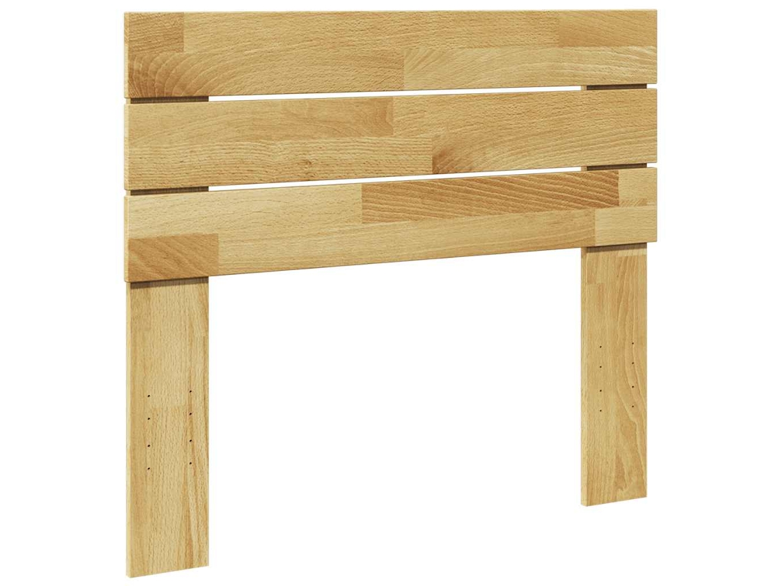 Vidaxl Cabeceira 80 Cm Madeira Maciça De Carvalho