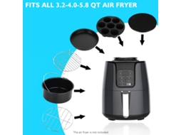 Conjunto de Acessórios para Air Fryer 12pcs, Compatível com Marcas | S/MARCA