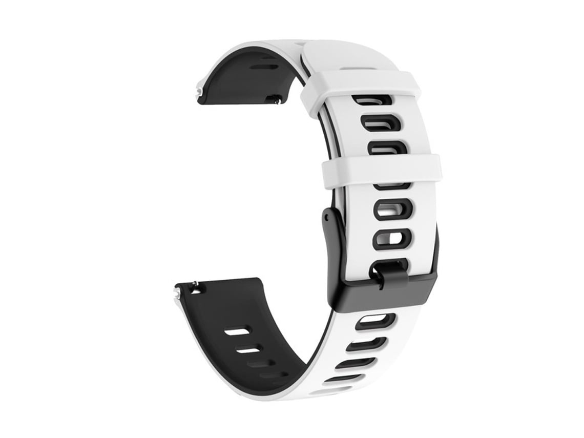 Lurelia Pulseira De Silicone Bicolor 22 Mm, Compatível Com Huawei Watch Gt 3 46 (, Branca E Preta)