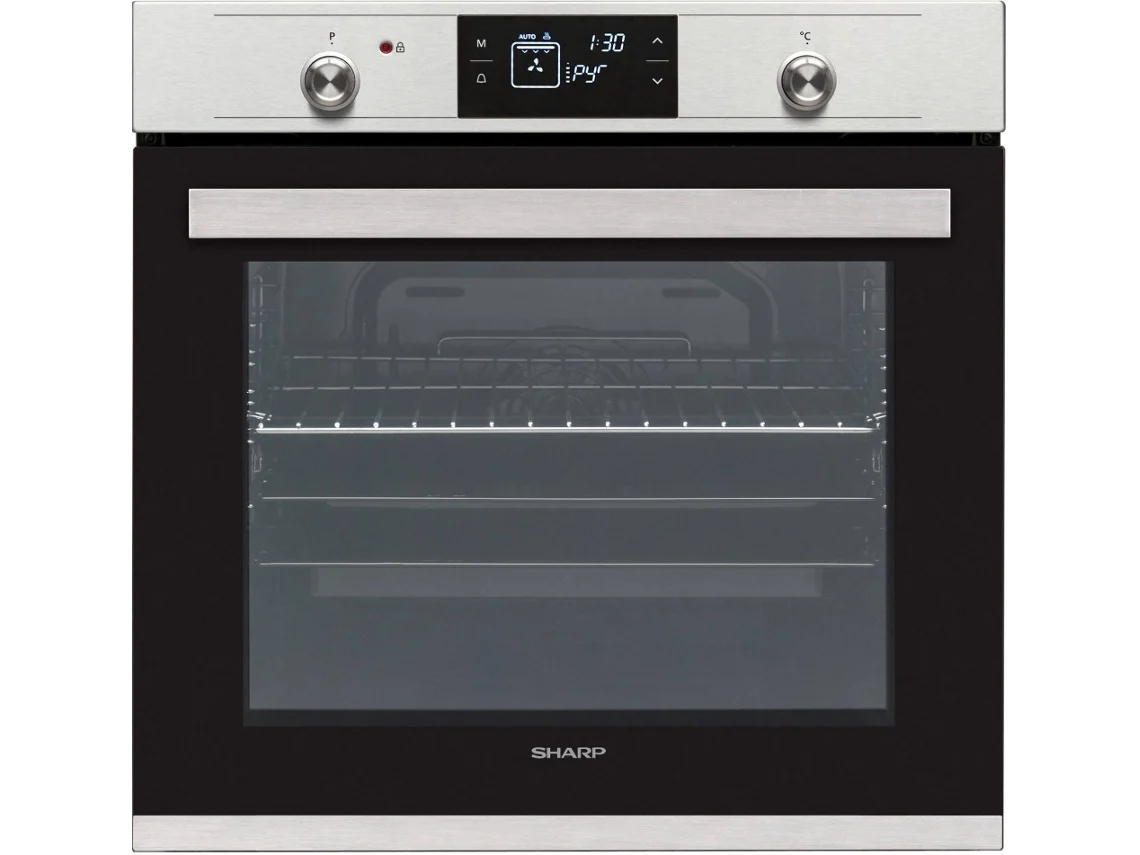 Forno SHARP K71V28IM2 (78 L - 59.2 cm - Pirolítico - Inox)
