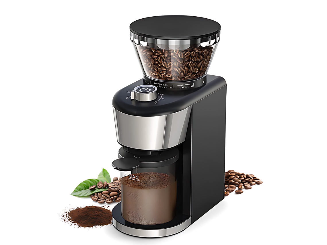 Laxiscreed Moedor De Café Elétrico Com 35 Níveis Ajustáveis E Grande Capacidade De Moagem