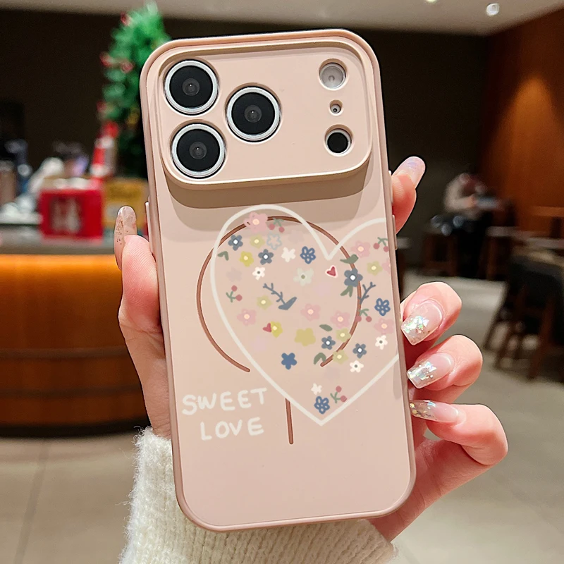 Capa Magnética Rígida De Policarbonato Para Iphone 15 Com Estampa De Corações (dourada).
