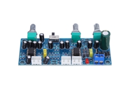Placa Preamp 2.1 Canais Subwoofer Pré amp Filtro Passa Baixo Circuito Amplificador