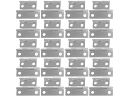 Magiclulu 60 Peças Dobradiças Minúsculas Prateadas Para Caixas De Joias, Dobradiças De Ferro Em Miniatura Com Parafusos