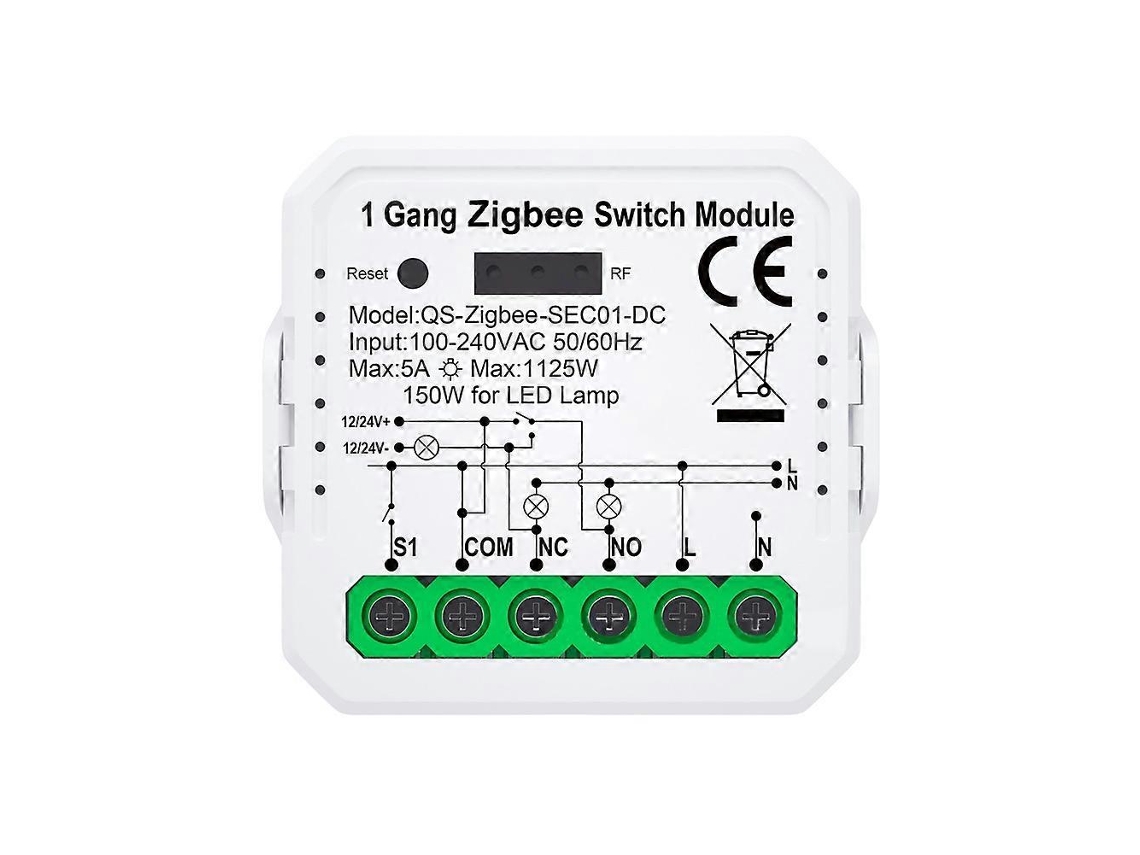 Módulo De Interruptor Inteligente Tuya Zigbee Com Controle Remoto, Disjuntor E Relé Para Casa Inteligente Diy, Compatível Com Alexa.