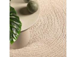 Vidaxl Tapete Zizur Bege 120x120 Cm Aspeto De Juta Interior E Exterior