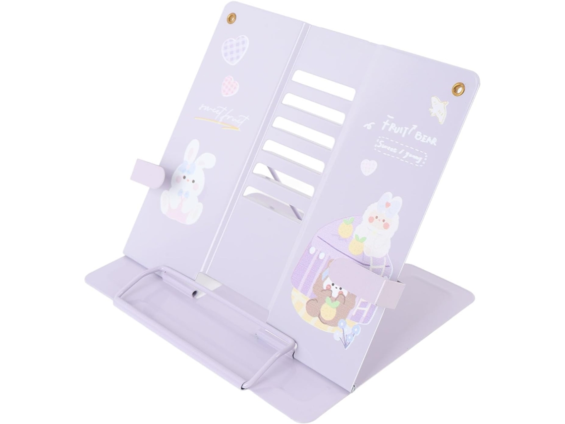 Suporte para Livros com Estampa, Ideal para Tablets e Celulares, para Uso em Mesas. SFUSHOS