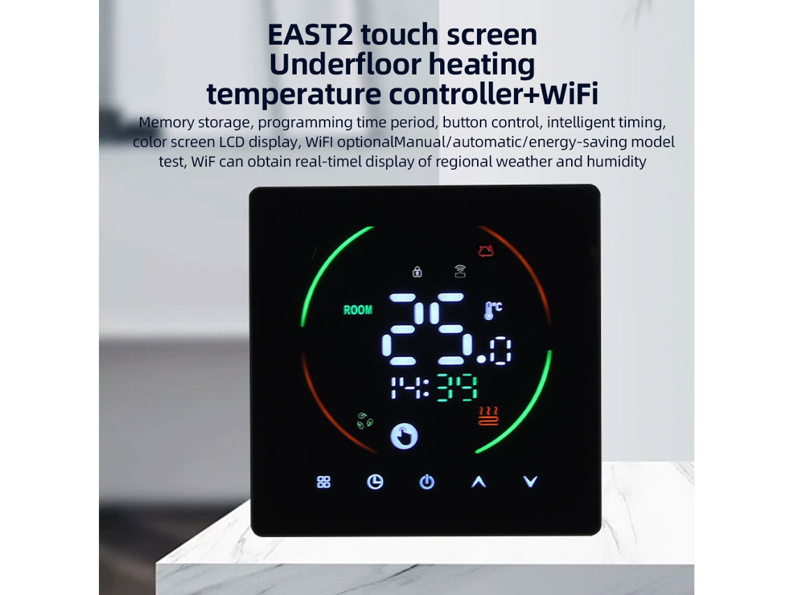Termostato Inteligente LAXISCREED 16a Programável Lcd