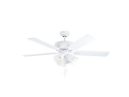 Ventilador de Teto EGLO Las Palmas Branco com Luz E27 132cm 3 Velocidades
