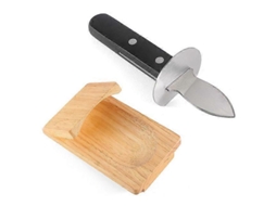 1 Unidade De Pinça De Madeira Para Abrir Ostras, Suporte Para Ostras, Utensílio De Cozinha Para Abrir Ostras