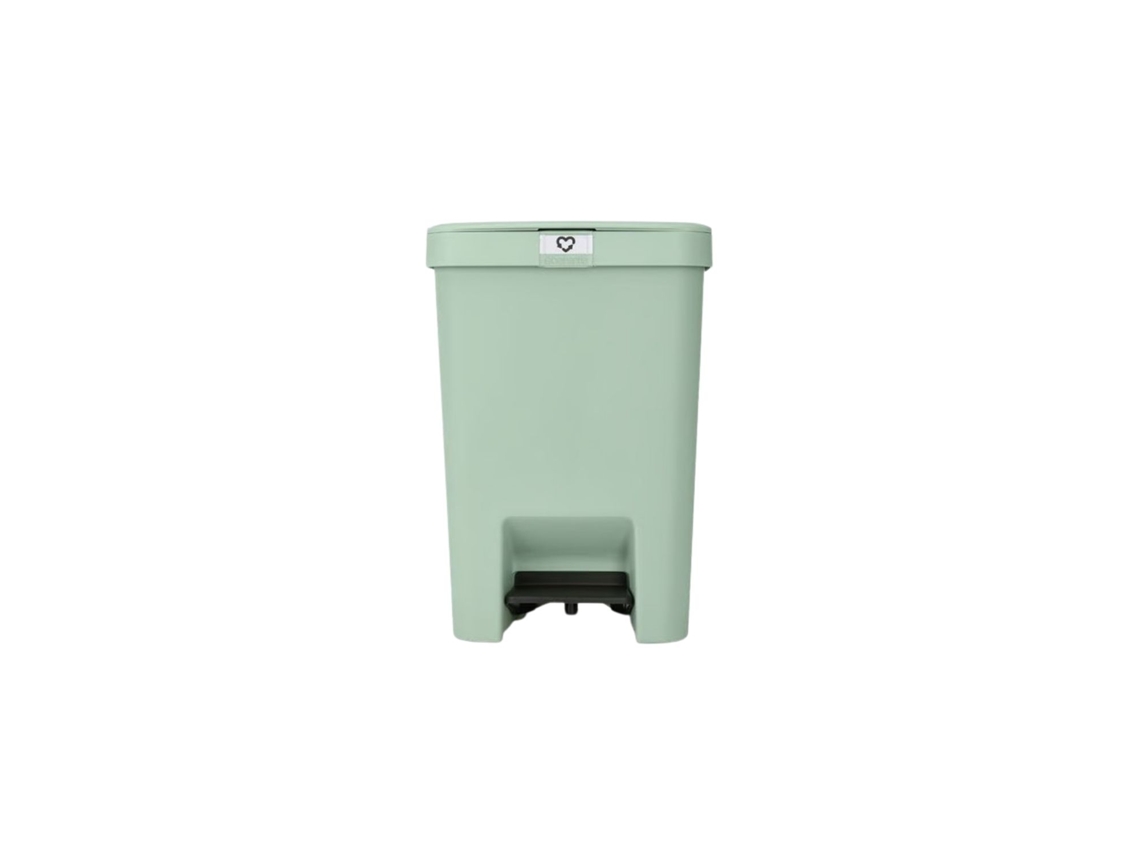 Balde Quadrado Stepup 25l Verde Jade Brabantia