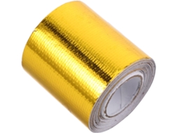 Fita De Proteção Térmica Em Alumínio Dourado, 5m X 5cm, Com Alta Aderência.