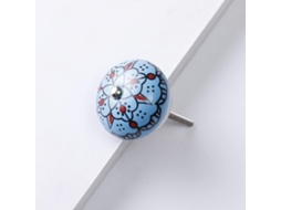 Puxador De Cerâmica Para Móveis Rústicos Com Padrão Colorido De 40 Mm, Ideal Para Gavetas E Armários.