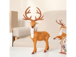 Decoração De Árvore De Natal Para Confeitaria, Mini Cervo Sika Fofo, Vitrine De Compras Simultânea-aquaforge