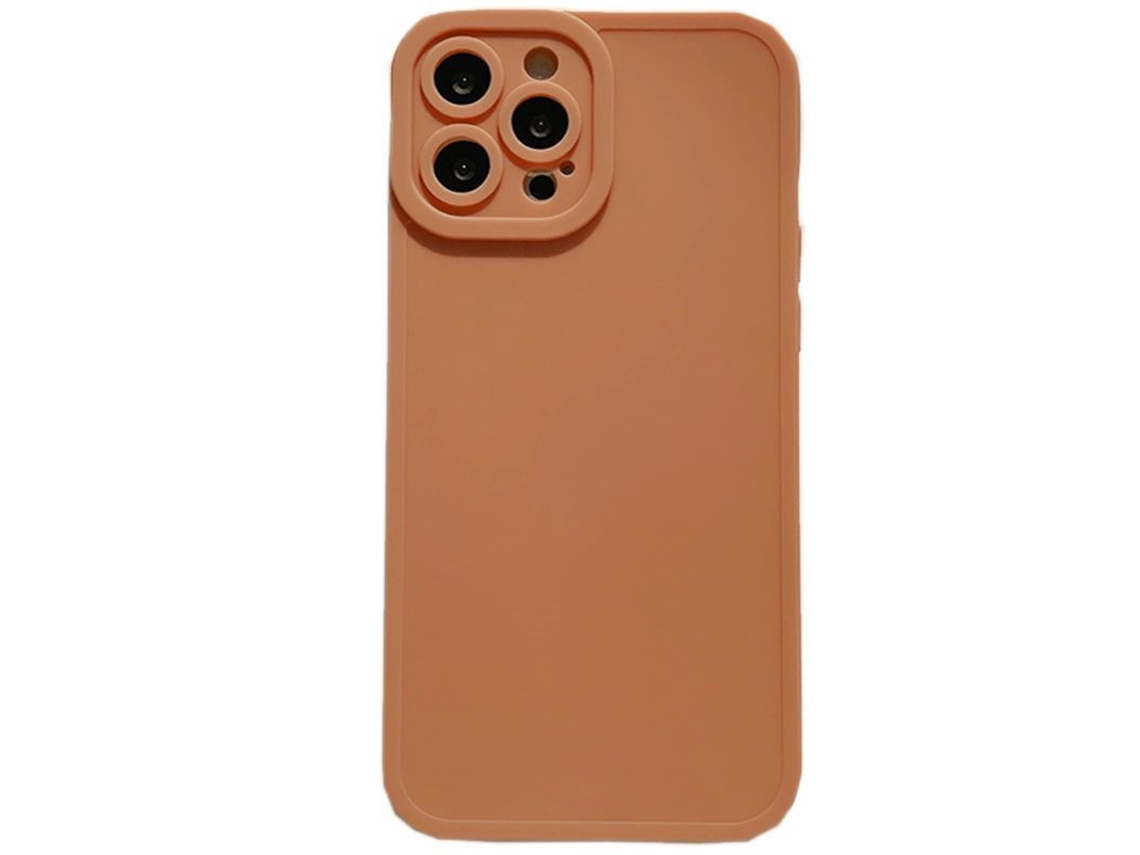 Capa Compatível com Iphone 13 Pro Max, Capa de Silicone Morandi Solido para Mulheres (marrom)
