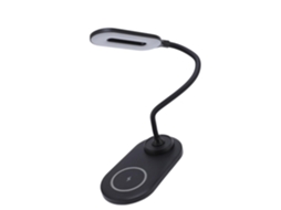 Luminária De Mesa Led Com Proteção Ocular, Entrada Tipo C, Ajuste De 360° E Carregador Sem Fio Para Gokoco