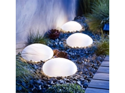 Conjunto de 4 Luminárias Solares Decorativas para Jardim AQUAFORGE