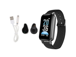 Pulseira Inteligente com Fone 2 em 1, Monitoramento de Saúde, Chamada Bluetooth | EOOCOO