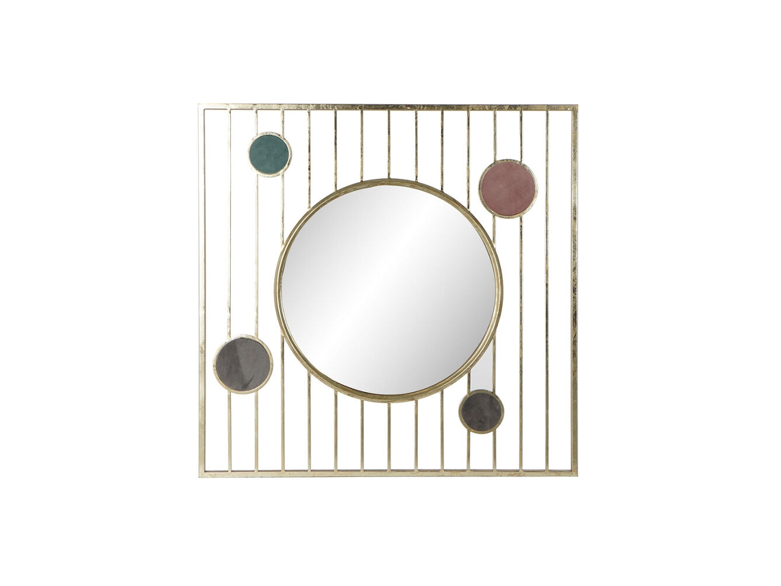 Espelho DKD HOME DECOR Dourado (Metal - 100 x 3 x 100 cm)