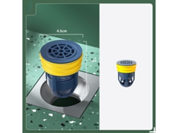 2 Unidades Desodorizante para Ralo de Chão com Filtro de Cabelo, Zqkla AQUAFORGE (azul Escuro + Amarelo)