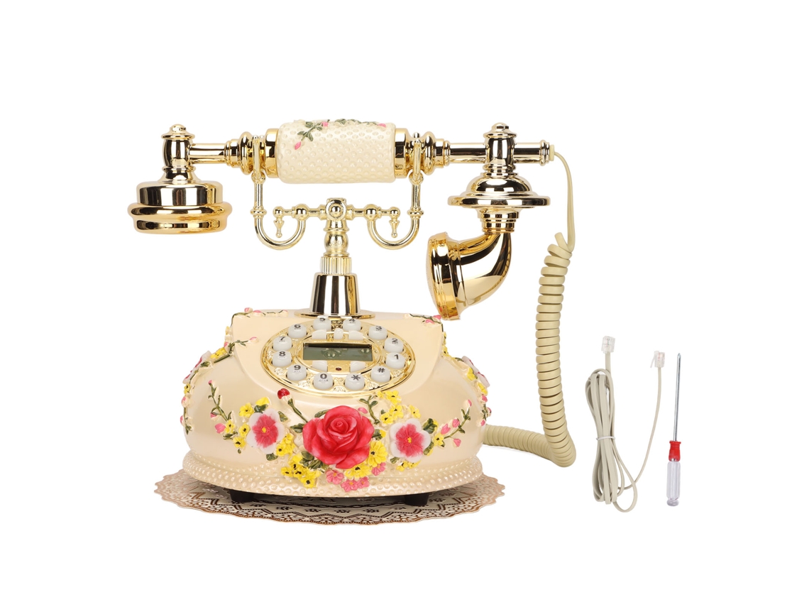 Telefone Fixo LAXISCREED Estilo Europeu Retro