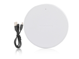 Aetheria carregador Sem Fio Rápido 5w Portátil Compacto Plástico 5v 2a Entrada 5v 1a Saída Branco