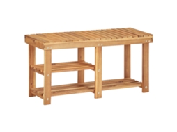 Vidaxl Sapateira 90x32x46 Cm Madeira De Acácia Maciça