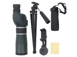 Binóculos Monocular 20x60 com Zoom, Visão Noturna e À Prova D'água, com Suporte e Clipe para Celular, Ideal para Observação de Pássaros BRILVIBERA