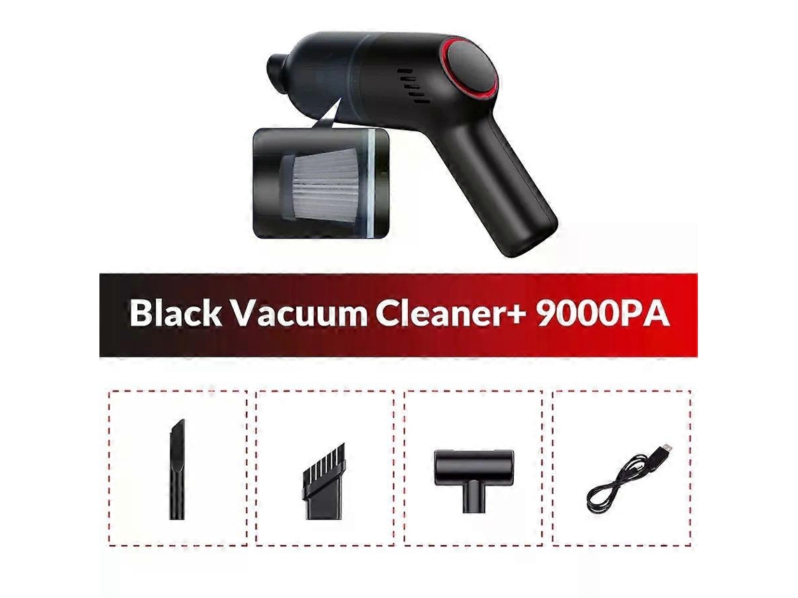 Aspirador De Pó Portátil Acceo M17, Nova Atualização, Carregamento Sem Fio, Potente, Alta Potência, 9000pa, Coletor De Pó Para Ca Aquaforge