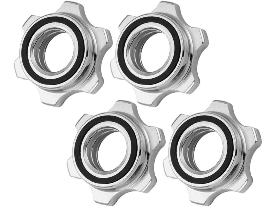 Porca Sextavada De Travamento Para Barra Halteres Ferro Fundido 25 Mm,