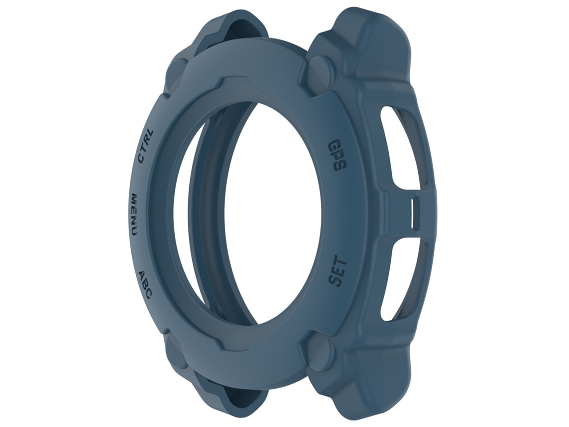 Capa Protetora Compatível Com Garmin Instinct E 40mm, Em Tpu. Azul Hexinyigjly