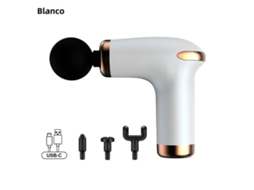 Mini Massageador Usb Portátil para Alívio Profundo da Dor Muscular nas Costas MDUG (branco)
