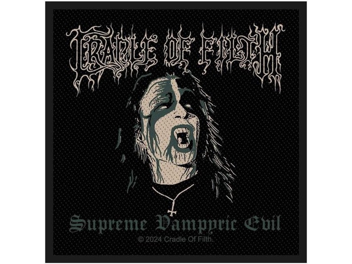 Patch De Tecido Crátila Do Mal Supremo Vampírico De Cradle Of Filth