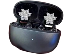 Clip Para Casque Papillon Plaqué Ou Suporte De Cabo Elegante Com Estilo Coréen Para Écouteurs Para Decoração