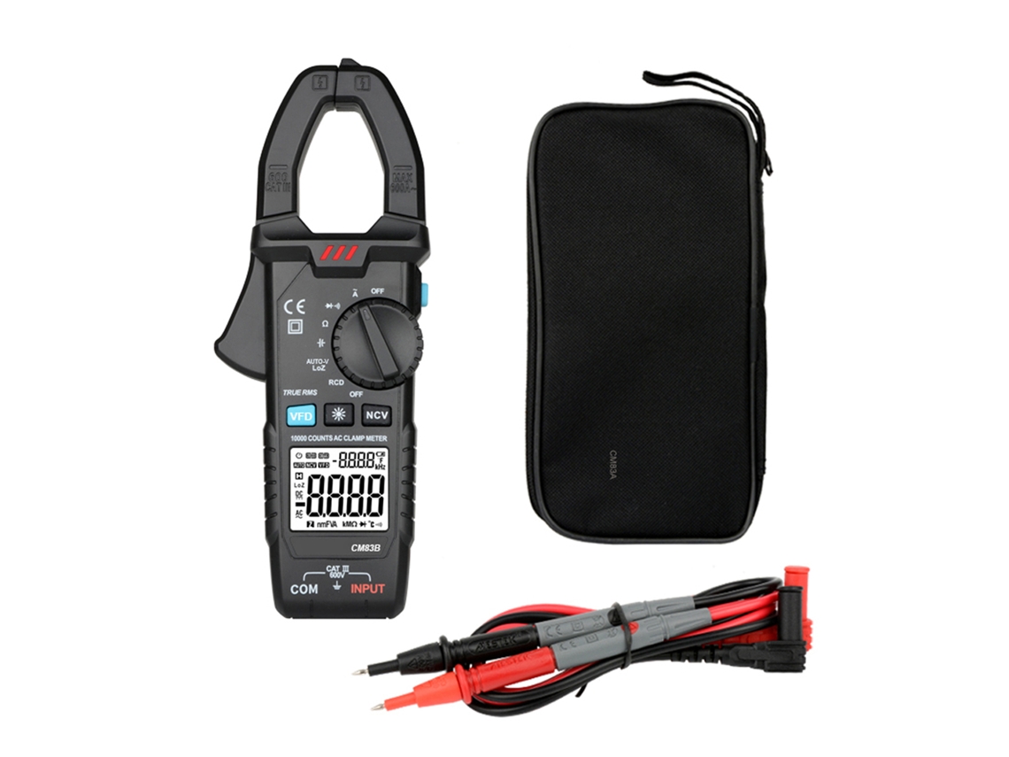 Multímetro digital Mestek Bite Meter 600A Ca 600V Ca/DC, capacitância NCV, True RMS, CM83 | S/BRAND