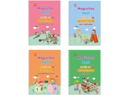 Exercícios De Escrita Com Sulcos| Cadernos Reutilizáveis- Livros De, Prática Prescrita Para Jardim De