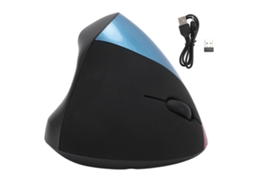 RATÓN VERTICAL INALÁMBRICO ERGONÔMICO RECARGÁVEL, 3 DPI 800/1600, PARA PORTÁTEIS E TABLETAS DESTROS, AZUL