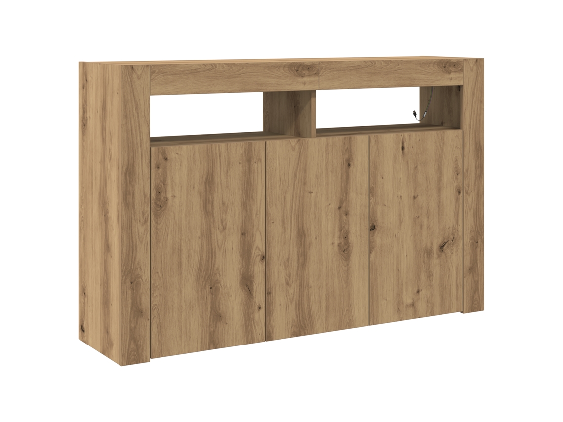 Conjunto 1 Buffet Moderno Vidaxl Castanho Derivados De Madeira (116 X 30 X 75 Cm)