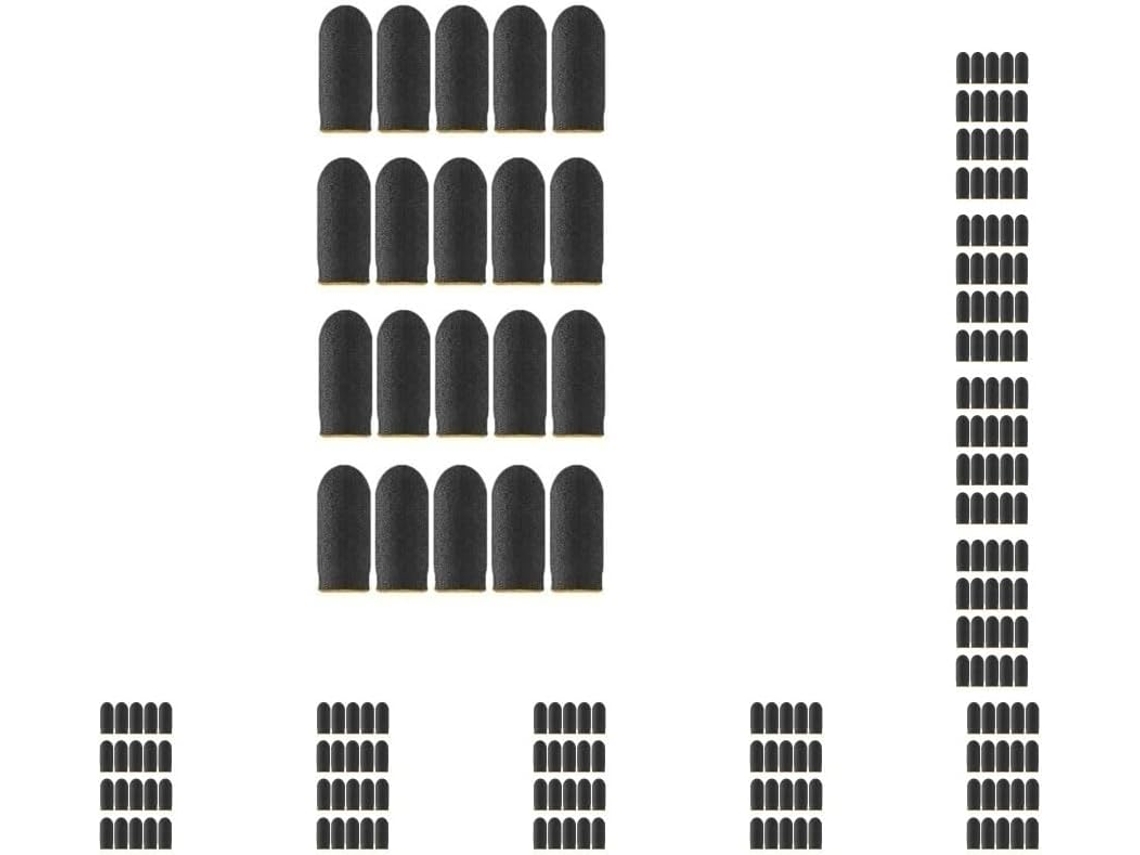 Pacote Com 10 Capas Respiráveis Antitranspirantes Para Jogos Mobile, Amarelas, 45x 25mm