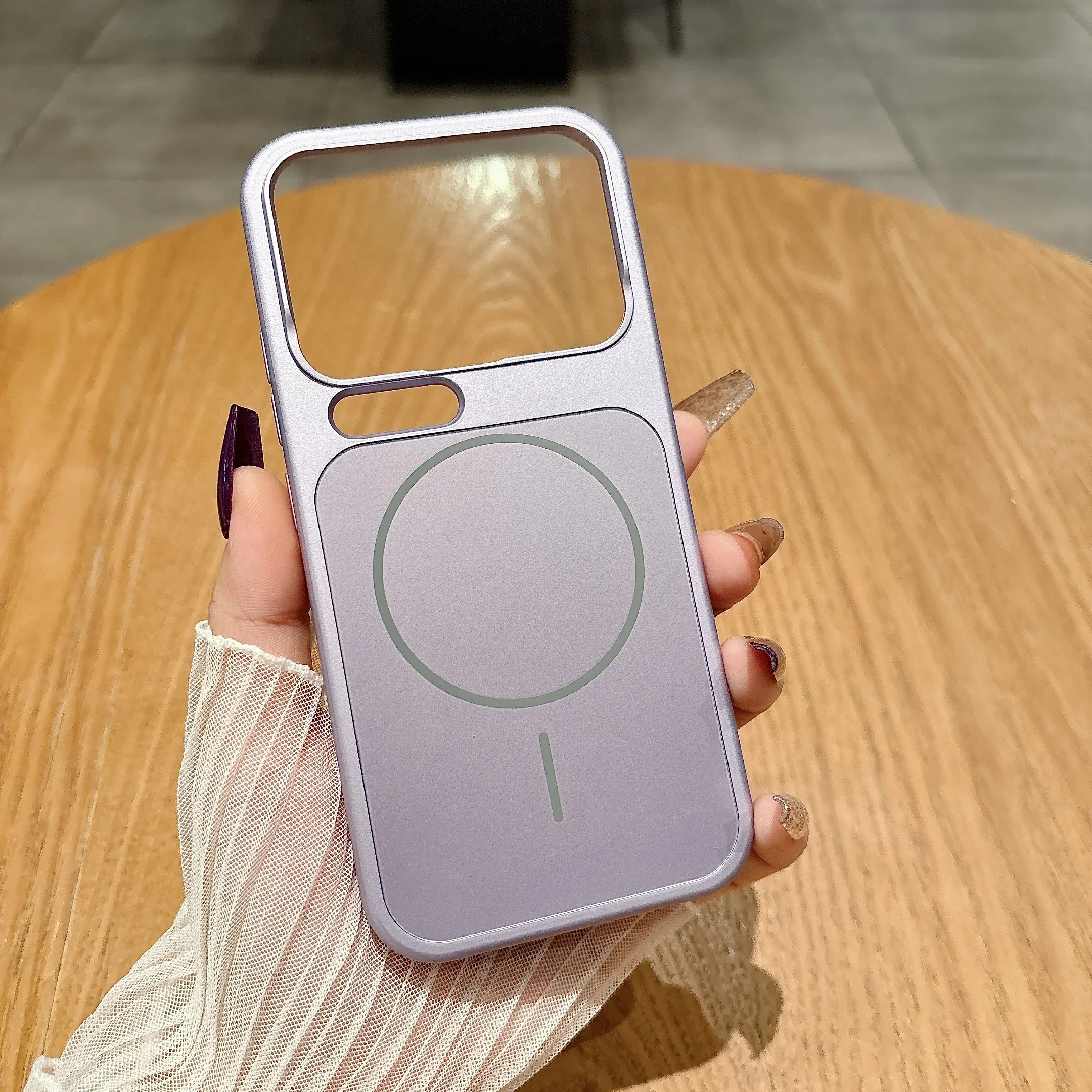 Capa Protetora À Prova De Choque Para Carregamento Sem Fio (xiaomi 17 Pro Max Roxo), Resistente A Arranhões.