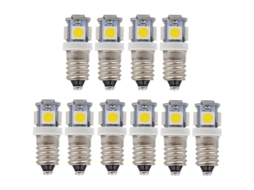 Lâmpadas LED E10 12V 5SMD 0.5W 50lm Mini Pack de 10 Nova Line