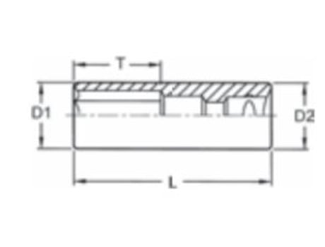 TENGTOOLS 101781011 Soquete de impacto longo 1/2' 920613N
