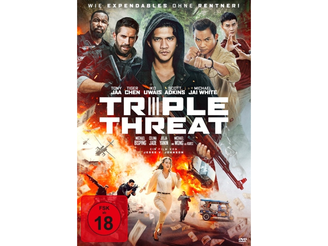 DVD Triple Threat Chinês simplificado, Alemão, Inglês, Tailandês