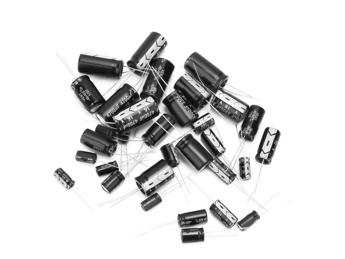Kit de Capacitores Eléctricos 16v 10uf a 4700uf