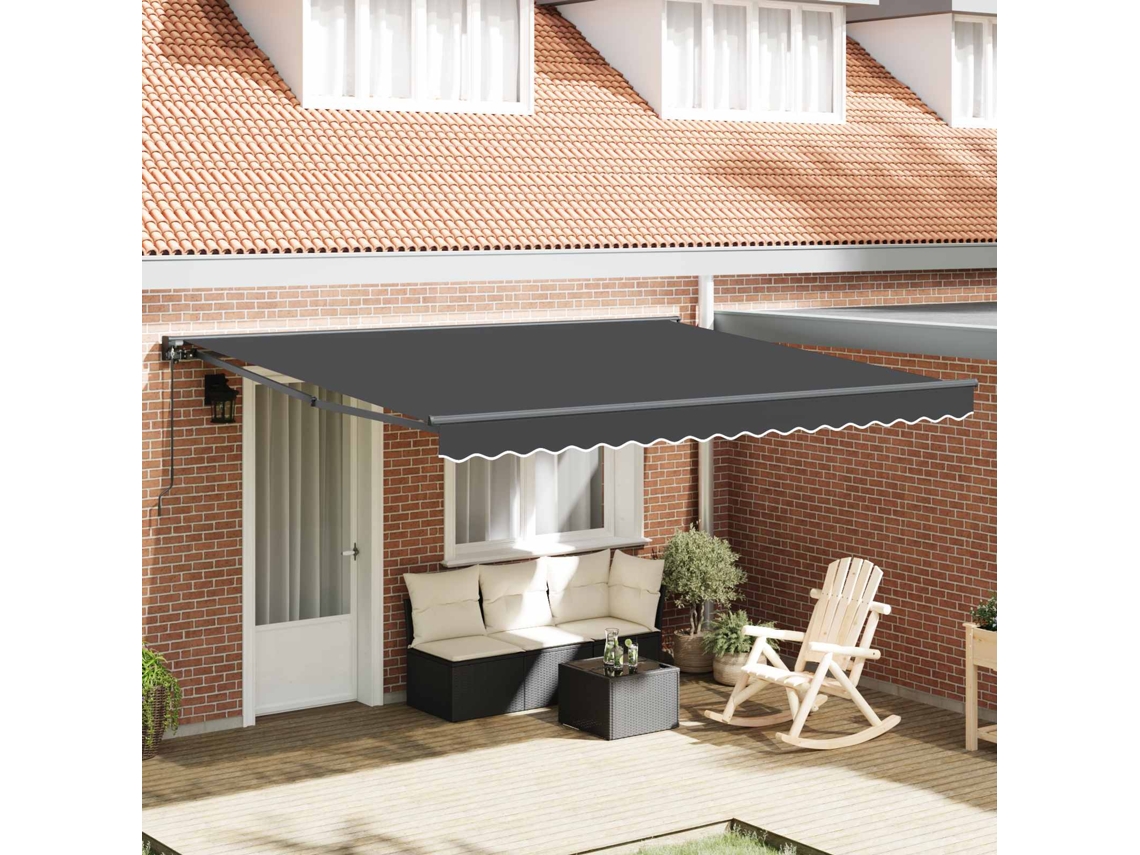 Vidaxl Estrutura De Toldo Antracite 400 × 300 Cm
