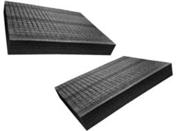 Doublure En Mousse Noire Pe 2 Peças, Insert D'emballage